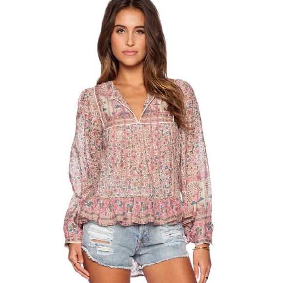 RAGA Pink Floral Blouse - Picture 1 of 5